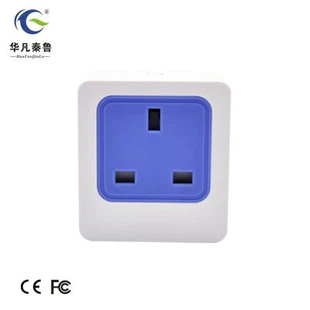 Hot Bejgħ HuaFan Smart Home Car Charging Adapter Smart Switch Wifi Remote Control Power Socket EU / US / UK Standard